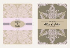 Uitstekende bloemen sparen de datum of huwelijksinzameling van de uitnodigingskaart Retro vector romantisch kaartmalplaatje stock illustratie Uitstekende bloemen sparen de datum of huwelijksinzameling van de uitnodigingskaart Retro vector romantisch kaartmalplaatje stock illustratie