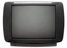 Uitstekende die CRT Televisievoorzijde op wit wordt geïsoleerd Royalty-vrije Stock Afbeelding Uitstekende die CRT Televisievoorzijde op wit wordt geïsoleerd Royalty-vrije Stock Afbeelding