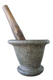 Uitstekende die Mortier en stamper op witte achtergrond wordt geïsoleerd stock foto Uitstekende die Mortier en stamper op witte achtergrond wordt geïsoleerd stock foto