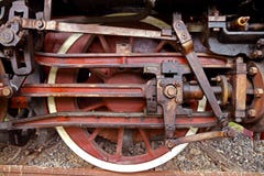 Uitstekende stoomlocomotief stock foto's Uitstekende stoomlocomotief stock foto's