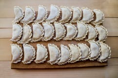 Ukrainian cuisine: delicious homemade dumplings stock image Ukrainian cuisine: delicious homemade dumplings stock image
