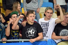 ukrainian fans photo was taken during the match between ukraine and slovakia at nsk olimpiyskyi ukraine september qualifying round