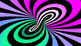 Hypnotic spiral illusion seamless looping