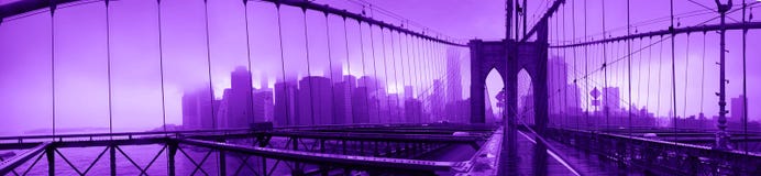 Ultraviolet Brooklyn Bridge Stock Images Ultraviolet Brooklyn Bridge Stock Images