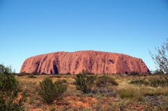 Uluru, άποψη βράχου Ayers στοκ εικόνα Uluru, άποψη βράχου Ayers στοκ εικόνα
