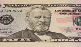 Ulysses Grant-Porträt auf einer 50-Dollar-Anmerkung lizenzfreie stockbilder Ulysses Grant-Porträt auf einer 50-Dollar-Anmerkung lizenzfreie stockbilder