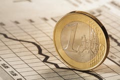 Um euro Imagem de Stock Um euro Imagem de Stock