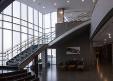 Um interior de uma construção fotografia de stock Um interior de uma construção fotografia de stock