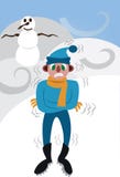 Um inverno muito muito frio ilustração royalty free Um inverno muito muito frio ilustração royalty free