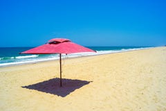 Umbrella on the beach royalty free stock photo Umbrella on the beach royalty free stock photo