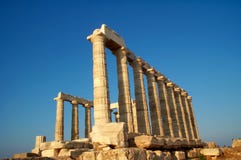Umhang Sounion Tempel lizenzfreie stockfotografie Umhang Sounion Tempel lizenzfreie stockfotografie