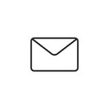 Umschlag-Entwurfs-Vektor-Ikone, Symbol oder Logo lizenzfreie abbildung Umschlag-Entwurfs-Vektor-Ikone, Symbol oder Logo lizenzfreie abbildung