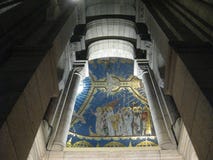 Un altos mural y arcada pintados ur del Sacré-CÅ “, París foto de archivo Un altos mural y arcada pintados ur del Sacré-CÅ “, París foto de archivo