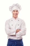 Un cocinero de sexo masculino Imágenes de archivo libres de regalías Un cocinero de sexo masculino Imágenes de archivo libres de regalías