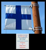 un drapeau de signal au homer Alaska photographie stock libre de droits un drapeau de signal au homer Alaska photographie stock libre de droits