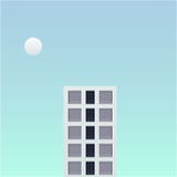 Un ejemplo del vector del mundo de fantasía del edificio alto en el futuro edificio grande y pequeño planeta con el fondo suave d stock de ilustración Un ejemplo del vector del mundo de fantasía del edificio alto en el futuro edificio grande y pequeño planeta con el fondo suave d stock de ilustración