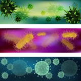 Un ensemble de virus et de bactéries Virus et bactéries sous le microscope Virus de bactéries, cellules microbiennes Vecteur illustration de vecteur Un ensemble de virus et de bactéries Virus et bactéries sous le microscope Virus de bactéries, cellules microbiennes Vecteur illustration de vecteur