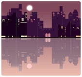 Un fondo uguagliante americano della città illustrazione vettoriale Un fondo uguagliante americano della città illustrazione vettoriale