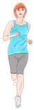 Un funcionamiento de la muchacha libre illustration Un funcionamiento de la muchacha libre illustration