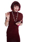 Un hombre vestido como mujer imagenes de archivo Un hombre vestido como mujer imagenes de archivo