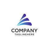 Un logo de lettre avec des lignes de vitesse rapide Éléments de calibre de conception de vecteur illustration de vecteur Un logo de lettre avec des lignes de vitesse rapide Éléments de calibre de conception de vecteur illustration de vecteur