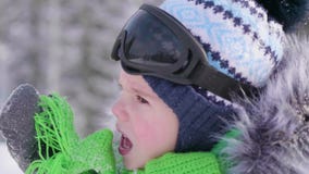 Un muchacho en un parque del invierno, primer de la cara Invierno escarchado El caminar en el aire fresco Forma de vida sana almacen de metraje de vídeo Un muchacho en un parque del invierno, primer de la cara Invierno escarchado El caminar en el aire fresco Forma de vida sana almacen de metraje de vídeo