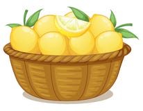 Un panier des citrons Photos stock Un panier des citrons Photos stock