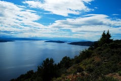 Un paraíso azul en la tierra fotos de archivo libres de regalías Un paraíso azul en la tierra fotos de archivo libres de regalías