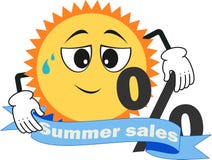 Un septiembre, ventas del verano, descuentos stock de ilustración Un septiembre, ventas del verano, descuentos stock de ilustración