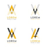 Un sistema con logotipo abstracto de cuatro sistemas de pesos americanos Conveniente para los sitios web y la identidad corporati stock de ilustración Un sistema con logotipo abstracto de cuatro sistemas de pesos americanos Conveniente para los sitios web y la identidad corporati stock de ilustración