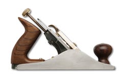 Un tiro aislado de una carpintería Jack Plane de la precisión foto de archivo Un tiro aislado de una carpintería Jack Plane de la precisión foto de archivo