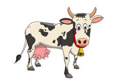 Una bella illustrazione della mucca royalty illustrazione gratis Una bella illustrazione della mucca royalty illustrazione gratis