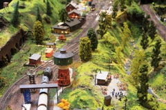 Una exposición modelo interesante del tren en Luxemburgo imagen de archivo libre de regalías Una exposición modelo interesante del tren en Luxemburgo imagen de archivo libre de regalías