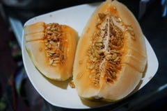 Una foto sobre el cantalupo imagenes de archivo Una foto sobre el cantalupo imagenes de archivo