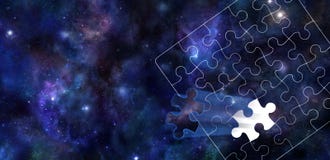Una Pieza Del Rompecabezas Del Universo Stock de ilustración - Ilustración de universo, pieza: 80227264