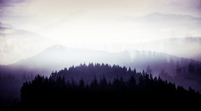 Una puesta del sol colorida hermosa en las montañas de Tatra Imagenes de archivo Una puesta del sol colorida hermosa en las montañas de Tatra Imagenes de archivo