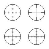 Una raccolta di 4 ha isolato intorno ai crosshairs illustrazione vettoriale Una raccolta di 4 ha isolato intorno ai crosshairs illustrazione vettoriale
