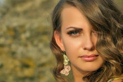 Una ragazza di sogno immagini stock Una ragazza di sogno immagini stock