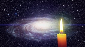Una vela y una galaxia libre illustration Una vela y una galaxia libre illustration