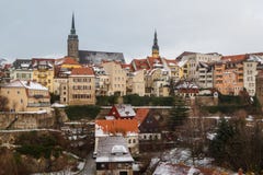 Una visión sobre la parte histórica de la ciudad de Bautzen, Sajonia imágenes de archivo libres de regalías Una visión sobre la parte histórica de la ciudad de Bautzen, Sajonia imágenes de archivo libres de regalías