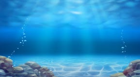 Underwater landscape. vector background
