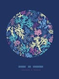 Underwater seaweed circle decor pattern background Stock Photos Underwater seaweed circle decor pattern background Stock Photos
