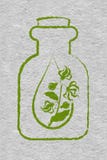 Une bouteille avec l'huile essentielle du ylang-ylang Branches d'arbre de cananga illustration de vecteur Une bouteille avec l'huile essentielle du ylang-ylang Branches d'arbre de cananga illustration de vecteur