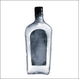 Une bouteille de genièvre Illustration d'aquarelle d'isolement sur le fond blanc Photographie stock Une bouteille de genièvre Illustration d'aquarelle d'isolement sur le fond blanc Photographie stock