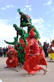 Une danse folklorique de Punjabi photos stock Une danse folklorique de Punjabi photos stock