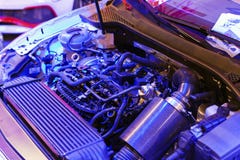 Une partie d'engine de véhicule photo libre de droits Une partie d'engine de véhicule photo libre de droits