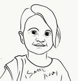 Une petite fille douce illustration libre de droits Une petite fille douce illustration libre de droits