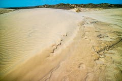 Une plage sablonneuse fine très molle en île du sud d'aumônier, le Texas photo libre de droits Une plage sablonneuse fine très molle en île du sud d'aumônier, le Texas photo libre de droits