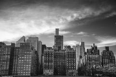 Une vue des bâtiments du côté est New York photos stock Une vue des bâtiments du côté est New York photos stock