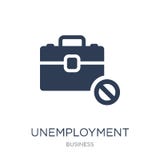 Unemployment icon. Trendy flat vector Unemployment icon on white stock illustration Unemployment icon. Trendy flat vector Unemployment icon on white stock illustration